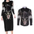 personalised-knights-templar-warrior-skull-couples-matching-long-sleeve-bodycon-dress-and-long-sleeve-button-shirts