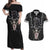 personalised-knights-templar-warrior-skull-couples-matching-off-shoulder-maxi-dress-and-hawaiian-shirt