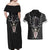 personalised-knights-templar-warrior-skull-couples-matching-off-shoulder-maxi-dress-and-hawaiian-shirt