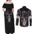 personalised-knights-templar-warrior-skull-couples-matching-off-shoulder-maxi-dress-and-long-sleeve-button-shirts