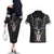 personalised-knights-templar-warrior-skull-couples-matching-off-the-shoulder-long-sleeve-dress-and-hawaiian-shirt