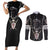 personalised-knights-templar-warrior-skull-couples-matching-short-sleeve-bodycon-dress-and-long-sleeve-button-shirts