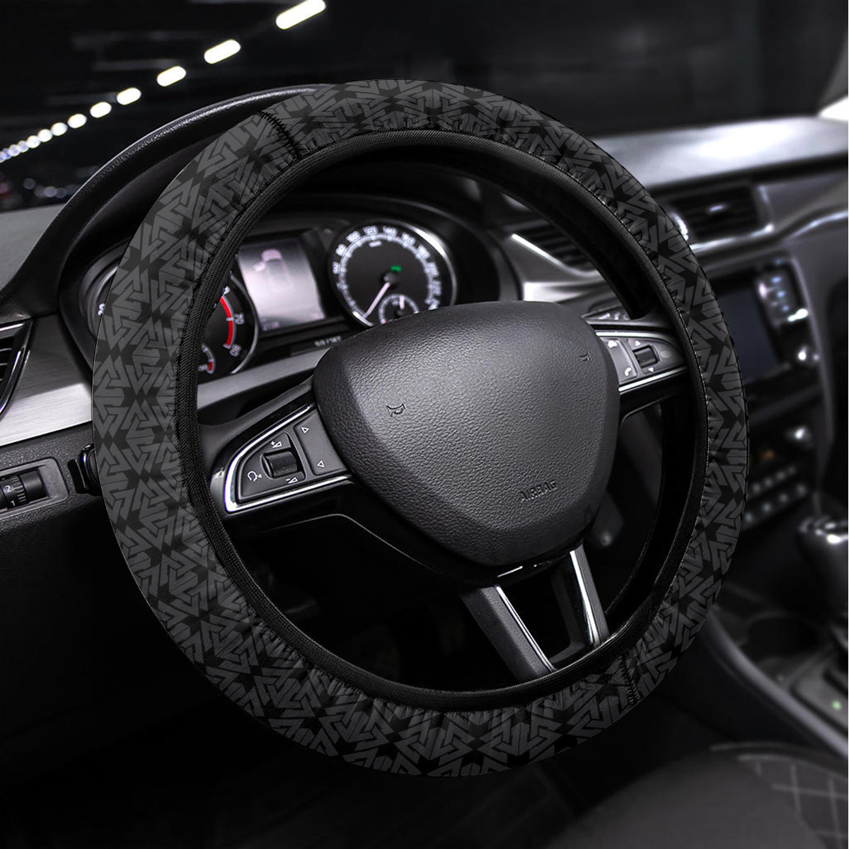 Knights Templar Warrior Skull Steering Wheel Cover