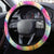 We Are All Human LGBT Steering Wheel Cover Skull Tie Dye