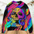 Skull And moth Night Butterfly Neon Style Ugly Christmas Sweaters