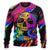 Skull And moth Night Butterfly Neon Style Ugly Christmas Sweaters