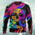 Skull And moth Night Butterfly Neon Style Ugly Christmas Sweaters