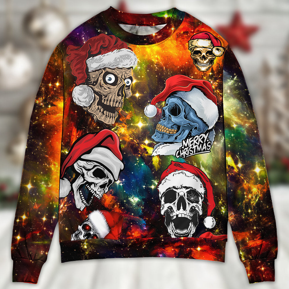 Skull Love Christmas Funny Ugly Sweaters