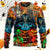 Halloween Scary Skull Pumpkin Horror Art Style Ugly Christmas Sweaters