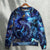 Dragon Blue Skull Fire Lightning Art Style Ugly Christmas Sweaters