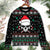 Christmas Skull Wearing Santa Claus Hat And Sweat Candy Ugly Sweaters