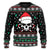 Christmas Skull Wearing Santa Claus Hat And Sweat Candy Ugly Sweaters