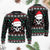 Christmas Skull Wearing Santa Claus Hat And Sweat Candy Ugly Sweaters