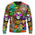 Hippie Skull Colorful Cool Style Ugly Christmas Sweaters