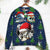 Christmas Skull With Santa Hat Merry Snow Ugly Sweaters