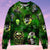 Skull Lets Get High Green Ugly Christmas Sweaters