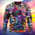 Hippie Mushroom And Skull Colorful Art Ugly Christmas Sweaters