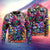 Hippie Mushroom And Skull Colorful Art Ugly Christmas Sweaters