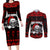 custom-christmas-couples-matching-long-sleeve-bodycon-dress-and-long-sleeve-button-shirt-gothic-skull-creepmas