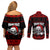 custom-christmas-couples-matching-off-shoulder-short-dress-and-long-sleeve-button-shirt-gothic-skull-creepmas