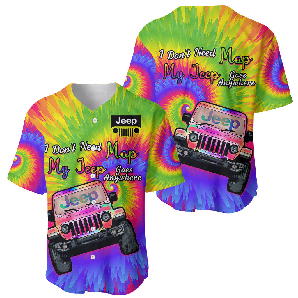 i-dont-need-map-my-jeep-goes-anywhere-baseball-jersey-tie-dye-special-version