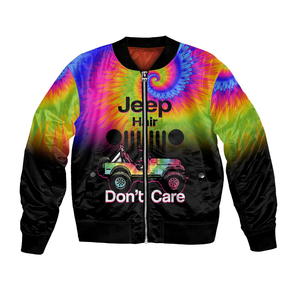 jeep-hair-dont-care-bomber-jacket-tie-dye-black-gradient-version