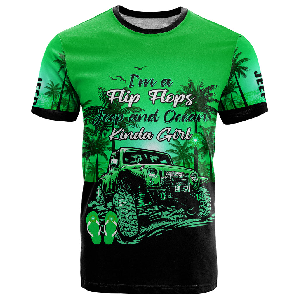 jeep-t-shirt-im-a-flip-flops-and-jeep-kinda-girl-green