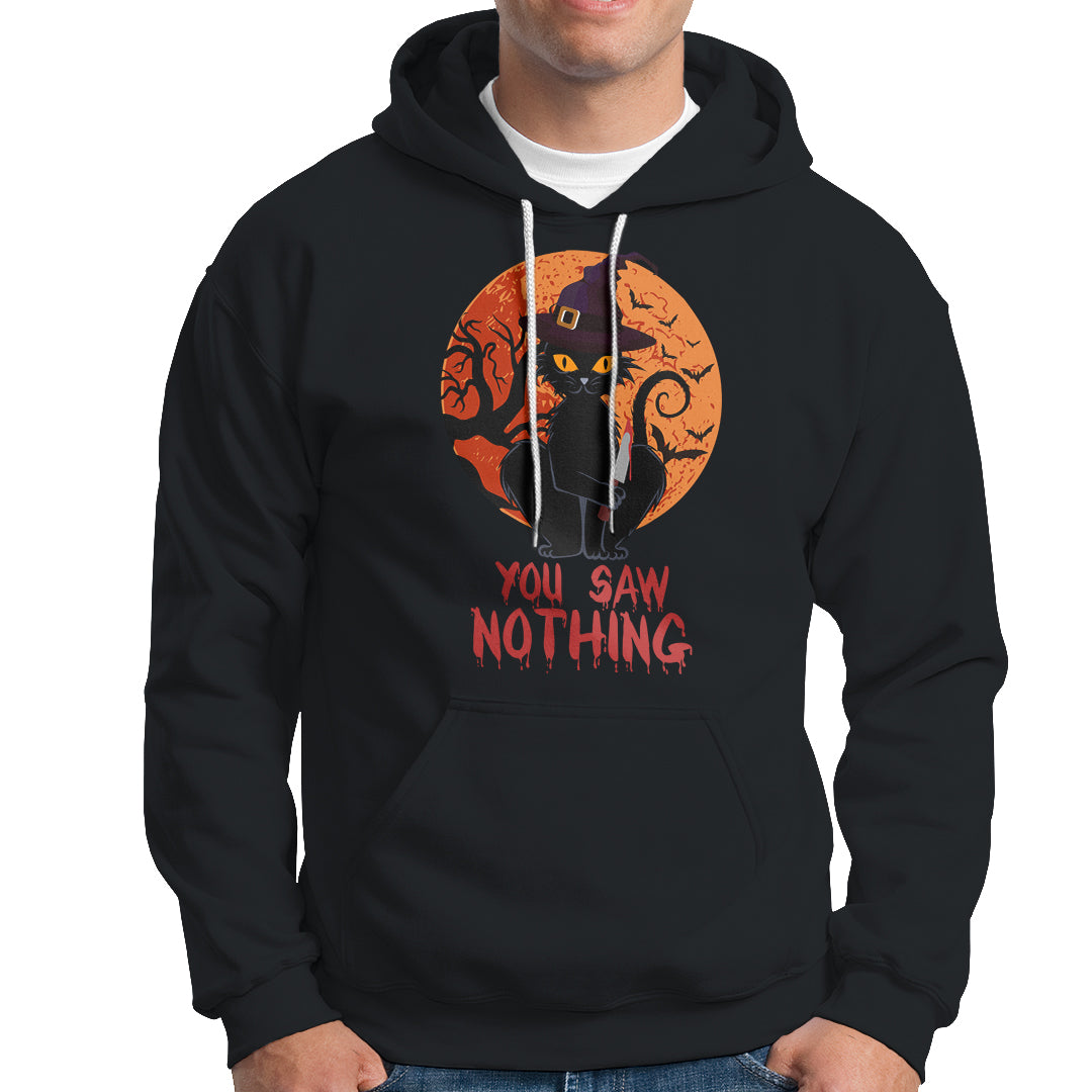 halloween-black-cat-hoodie-you-saw-nothing-funny-cat-witch