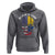 Colombian American Skull Hoodie My Home My Blood Flags