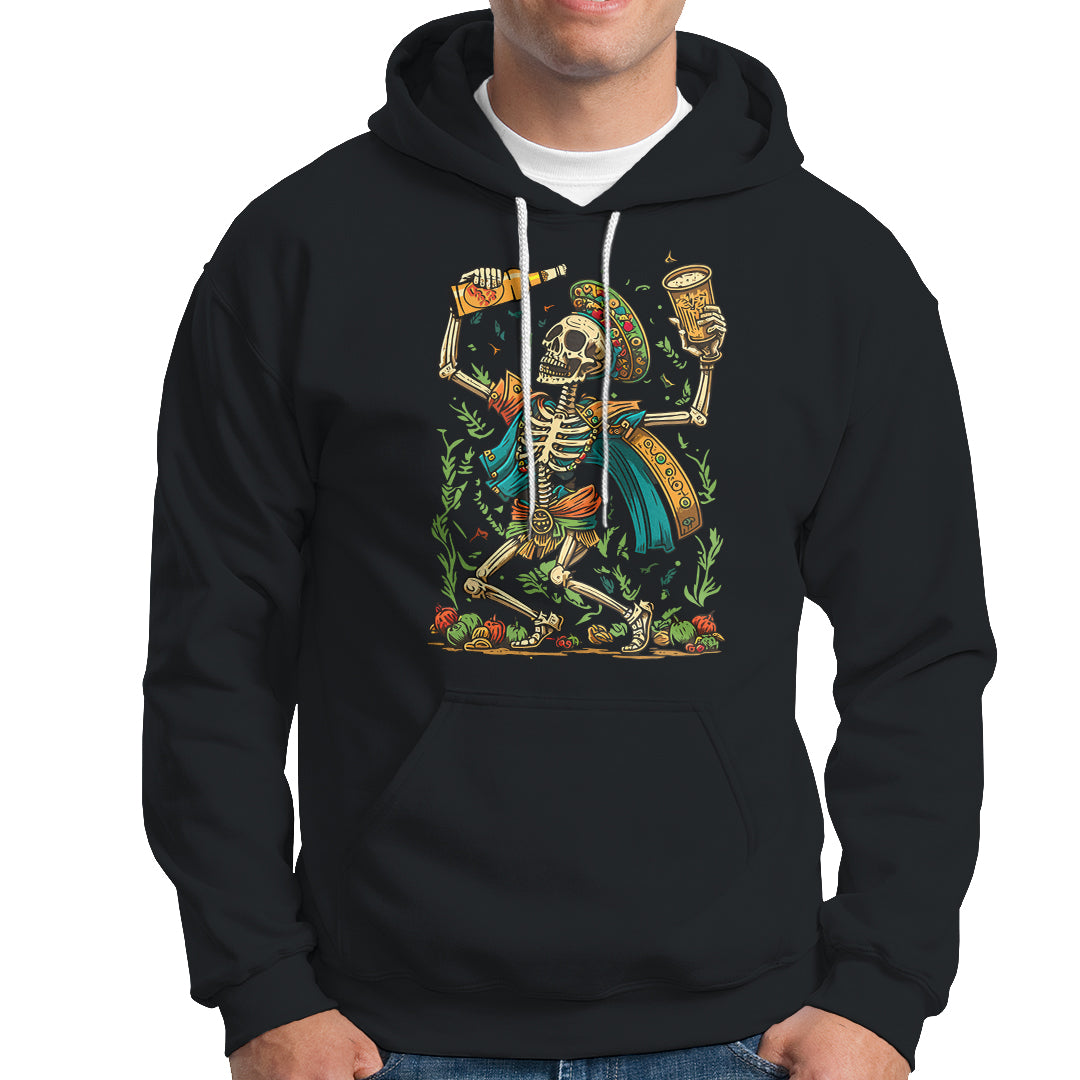 mexican-skull-hoodie-mexican-skull-sugar-skull-drinking-lets-fiesta-women-men