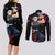 Tengen Uzui Anime Japan Style Couples Matching Long Sleeve Bodycon Dress and Long Sleeve Button Shirt