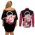 Sakura Haruno - Naruto Anime Couples Matching Off Shoulder Short Dress and Long Sleeve Button Shirt