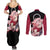 Sakura Haruno - Naruto Anime Couples Matching Summer Maxi Dress and Long Sleeve Button Shirt