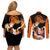 Gohan - Dragon Ball Couples Matching Off Shoulder Short Dress and Long Sleeve Button Shirt