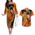 Gohan - Dragon Ball Couples Matching Off The Shoulder Long Sleeve Dress and Hawaiian Shirt