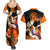 Gohan - Dragon Ball Couples Matching Summer Maxi Dress and Hawaiian Shirt