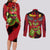 Cell Max Super - Dragon Ball Couples Matching Long Sleeve Bodycon Dress and Long Sleeve Button Shirt