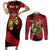 Cell Max Super - Dragon Ball Couples Matching Short Sleeve Bodycon Dress and Long Sleeve Button Shirt