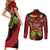 Cell Max Super - Dragon Ball Couples Matching Short Sleeve Bodycon Dress and Long Sleeve Button Shirt