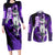 Frieza - Dragon Ball Couples Matching Long Sleeve Bodycon Dress and Long Sleeve Button Shirt