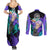 Future Trunks - Dragon Ball Couples Matching Summer Maxi Dress and Long Sleeve Button Shirt