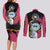 King Kai - Dragon Ball Couples Matching Long Sleeve Bodycon Dress and Long Sleeve Button Shirt