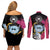 King Kai - Dragon Ball Couples Matching Off Shoulder Short Dress and Long Sleeve Button Shirt