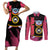 King Kai - Dragon Ball Couples Matching Short Sleeve Bodycon Dress and Long Sleeve Button Shirt