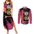 King Kai - Dragon Ball Couples Matching Summer Maxi Dress and Long Sleeve Button Shirt