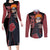 Pain Akatsuki - Naruto Anime Couples Matching Long Sleeve Bodycon Dress and Long Sleeve Button Shirt