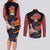 Pain Akatsuki - Naruto Anime Couples Matching Long Sleeve Bodycon Dress and Long Sleeve Button Shirt