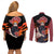 Pain Akatsuki - Naruto Anime Couples Matching Off Shoulder Short Dress and Long Sleeve Button Shirt