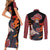 Pain Akatsuki - Naruto Anime Couples Matching Short Sleeve Bodycon Dress and Long Sleeve Button Shirt