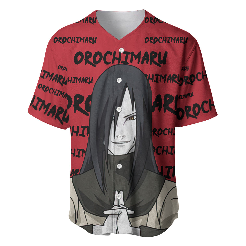 Orochimaru Anime Style Manga Baseball Jersey